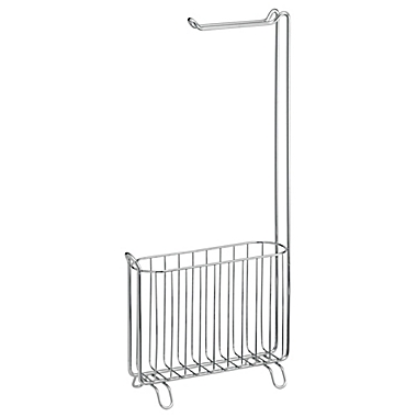 iDesign&reg; Classico Toilet Paper Holder and Magazine Rack in Chrome. View a larger version of this product image.