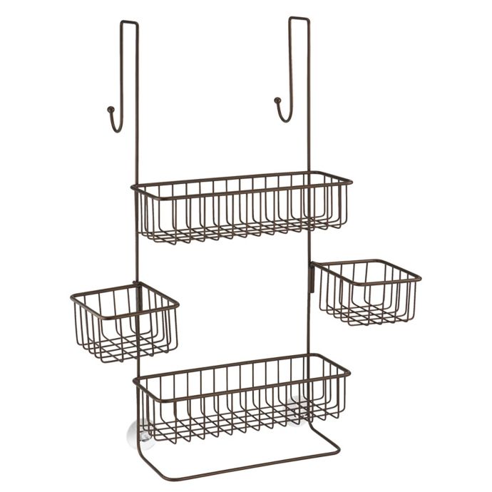 iDesign® Metalo OvertheDoor Shower Caddy in Bronze Bed Bath and