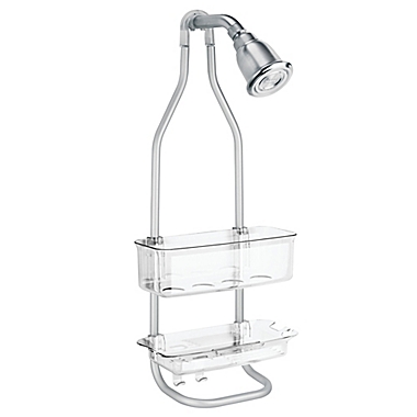 iDesign&reg; Zia Shower Caddy in Silver. View a larger version of this product image.