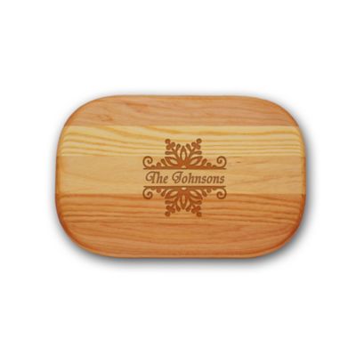 Carved Solutions Everyday Collection Snowflake 10-Inch x 7-Inch Cutting Board