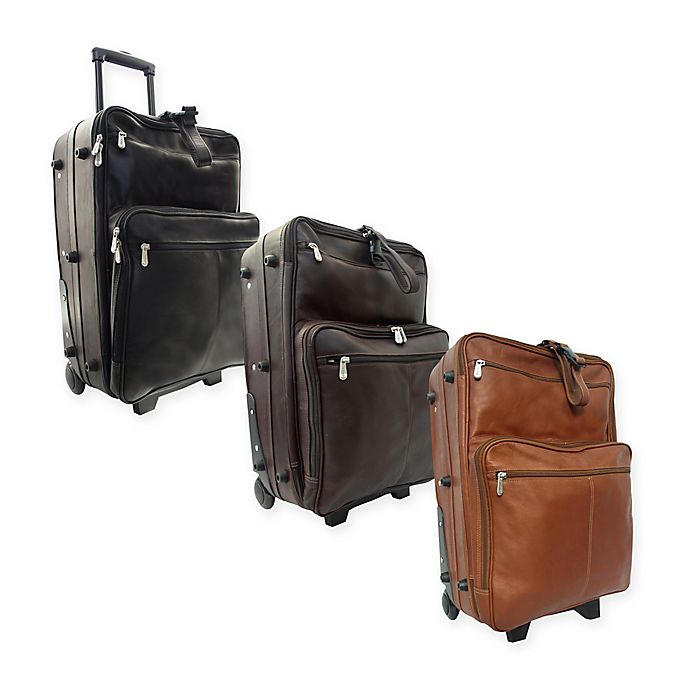 Piel® Leather Classic Wheeled Traveler Luggage | Bed Bath & Beyond