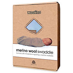 Merino Wool Swaddle Blanket in Blue