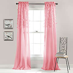 Avery 84-Inch Rod Pocket Window Curtain Panels  in Pink (Set of 2)