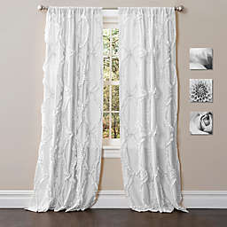 Avon 84-Inch Rod Pocket Window Curtain Panel in White (Single)