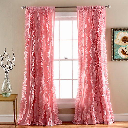 Alternate image 1 for Belle 84-Inch Rod Pocket Window Curtain Panel in Pink (Single)