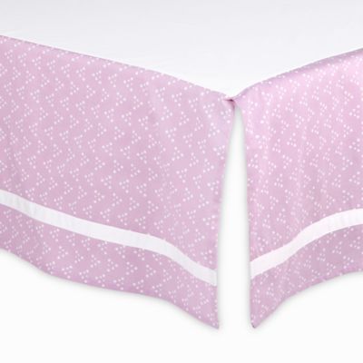 lilac crib skirt