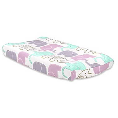 The Peanut Shell&reg; Little Peanut Changing Pad Cover in Lilac. View a larger version of this product image.