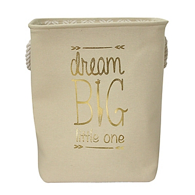 Taylor Madison Designs&reg; &quot;Dream Big Little One&quot; Hamper in Natural/White. View a larger version of this product image.