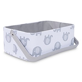 Taylor Madison Designs® Elle Diaper Caddy in White/Grey