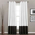 Alternate image 0 for Prima 84-Inch Grommet Window Curtain Panels in Black/White (Set of 2)