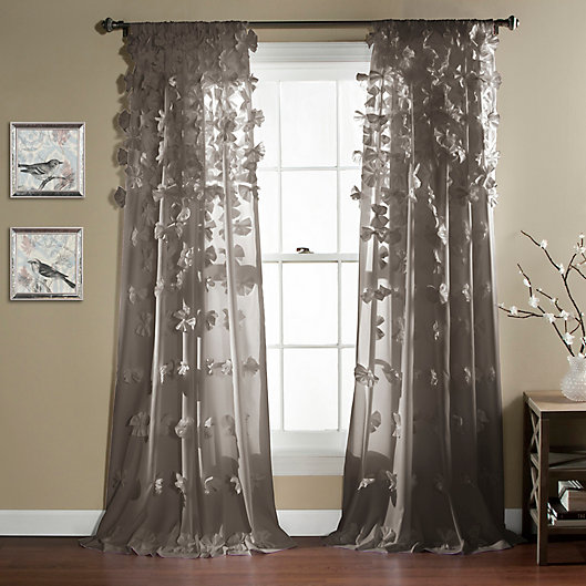Alternate image 1 for Riley 84-Inch Rod Pocket Window Curtain Panel in Grey (Single)