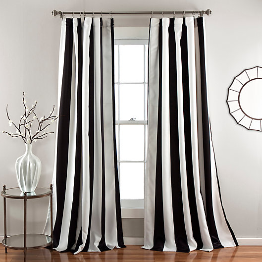 Alternate image 1 for Wilbur Room 84-Inch Darkening Window Curtain Panels  in Black (Set of 2)