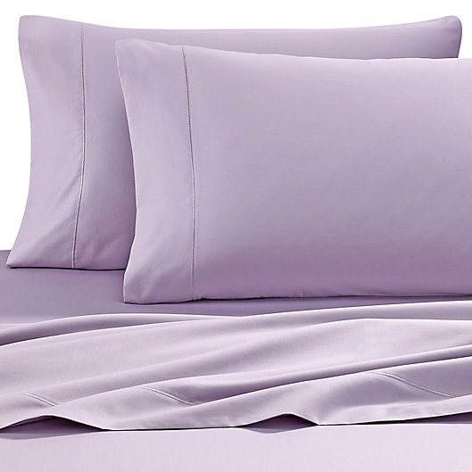 Alternate image 1 for Wamsutta® Solid 500-Thread-Count PimaCott® Dual King Sheet Set in Purple