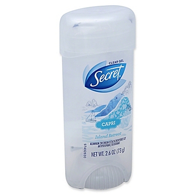 Secret&reg; 2.6 oz. Clear Gel Antiperspirant and Deodorant in Capri Island. View a larger version of this product image.