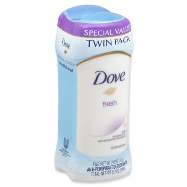Dove 5.2 oz. 2-Pack Invisible Solid Anti-Perspirant Deodorant in Fresh. View a larger version of this product image.