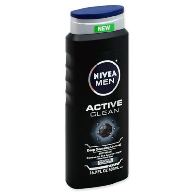 Tonen de wind is sterk Verandering Nivea® 16.9 oz. Men Active Clean Body Wash in Deep Cleansing Charcoal | Bed  Bath & Beyond