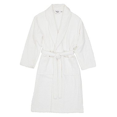 Linum Home Textiles Large/Extra-Large Terry Unisex Turkish Cotton Bathrobe in White. View a larger version of this product image.