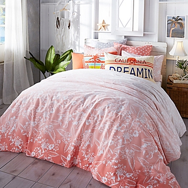 Hang Ten Ombre Hibiscus Twin Duvet Cover Set. View a larger version of this product image.