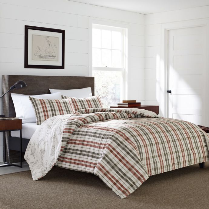 Eddie Bauer Point Permit Plaid Duvet Cover Set Bed Bath Beyond