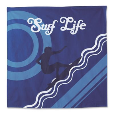 Hang Ten Pismo Beach Surf Life 57-Inch x 57-Inch Tapestry in Blue