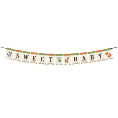 Lillian Rose&trade; Woodland Baby Shower Bunting Banner