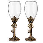 Alternate image 2 for Lillian Rose&trade; Steampunk Wine Glasses (Set of 2)
