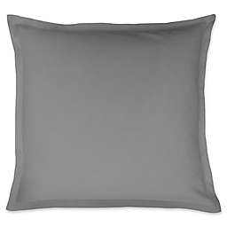 LinenWeave Vintage Washed European Pillow Sham in Grey