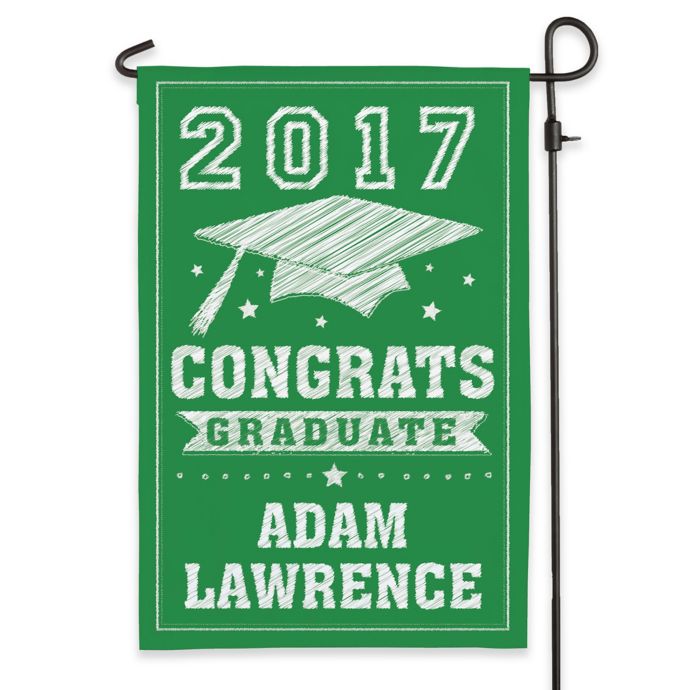 Congrats Graduate Outdoor Garden Flag In Green Bed Bath Beyond
