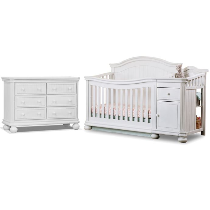 Sorelle Finley Crib And Changer Collection In White Bed Bath