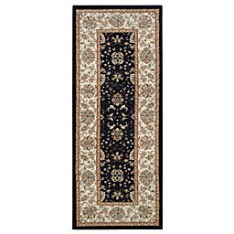 Brumlow Mills Amani 1-Foot 8-Inch x 5-Foot Washable Accent Rug in Black