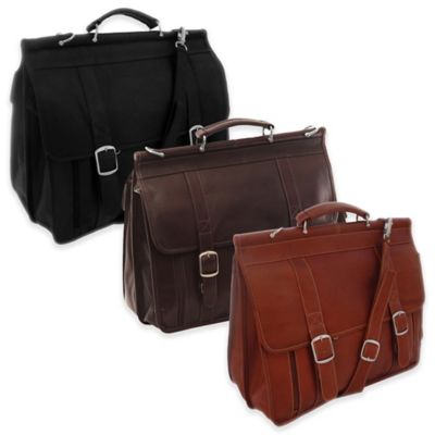 piel leather briefcase