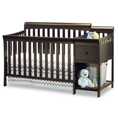 baby cribs with storage and changing table