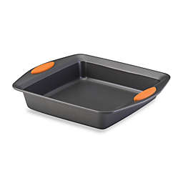Rachael Ray™ Oven Lovin' Nonstick 9-Inch Square Cake Pan in Grey/Orange