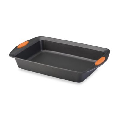 Oblong Non-Stick Brownie Pan with Lid Baking Pan with Carry Handl 9 x 13-Inch 