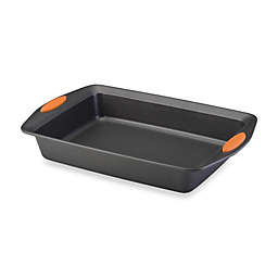 Rachael Ray™ Oven Lovin' Nonstick 9-Inch x 13-Inch Rectangle Cake Pan in Grey/Orange