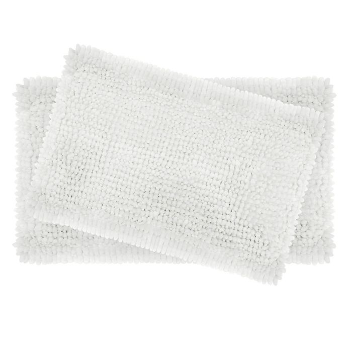 Laura Ashley® Butter Chenille Bath Rugs (Set of 2) | Bed Bath and ...