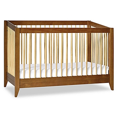 Babyletto Sprout 4-in-1 Convertible Crib with Toddler Bed Conversion Kit in Chestnut. View a larger version of this product image.