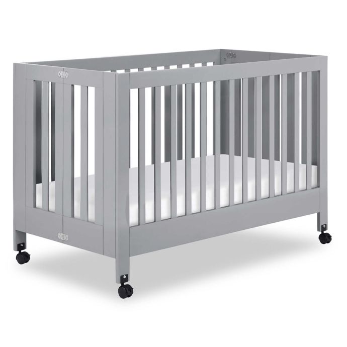 Babyletto Maki Full Size Portable Crib In Grey Bed Bath Beyond