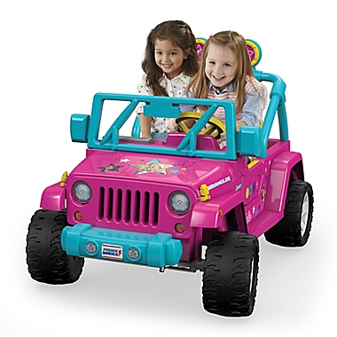 Fisher-Price® Power Wheels® Barbie™ Jeep® Wrangler | Bed Bath & Beyond