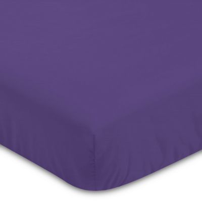 dark purple crib sheet