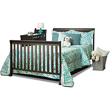 Sorelle Florence Crib &amp; Changer Full-Size Bed Rails Kit in Espresso. View a larger version of this product image.