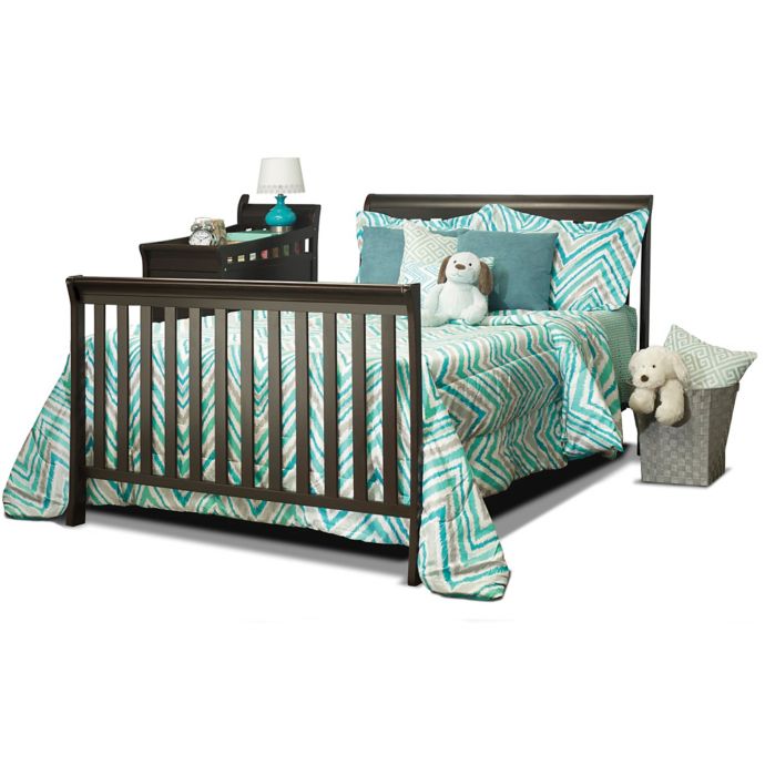 Sorelle Florence Crib Changer Full Size Bed Rails Kit In