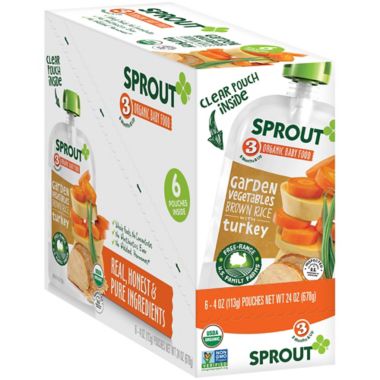 Sprout&reg; 4 oz. Stage 3 Organic Baby Food in Garden Vegetables with Turkey. View a larger version of this product image.