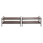 2 Tier Perforated Shoe Storage Rack In Bronze Bed Bath Beyond