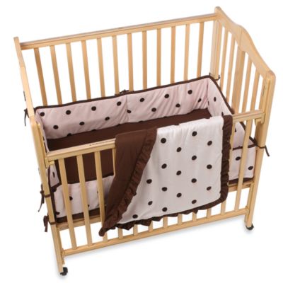 portable mini crib bedding set