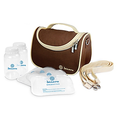 Bellama Breastmilk Insulated Cooler Bag in Brown. View a larger version of this product image.
