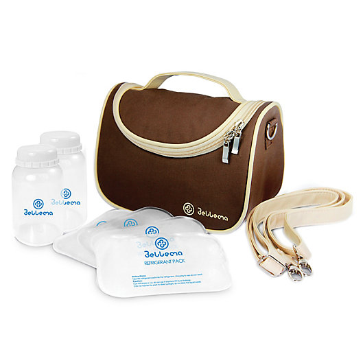 Alternate image 1 for Bellama Breastmilk Insulated Cooler Bag in Brown