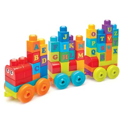 mega bloks abc learning train building set