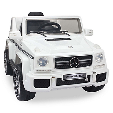 Licensed Mercedes G63 12-Volt Ride-On in White. View a larger version of this product image.