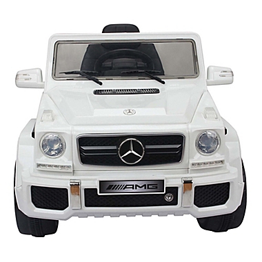 Licensed Mercedes G63 12-Volt Ride-On in White. View a larger version of this product image.
